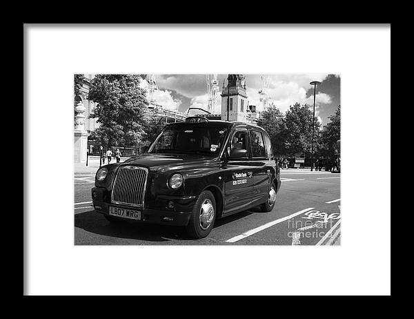 London Framed Print featuring the photograph London Taxi by Agusti Pardo Rossello