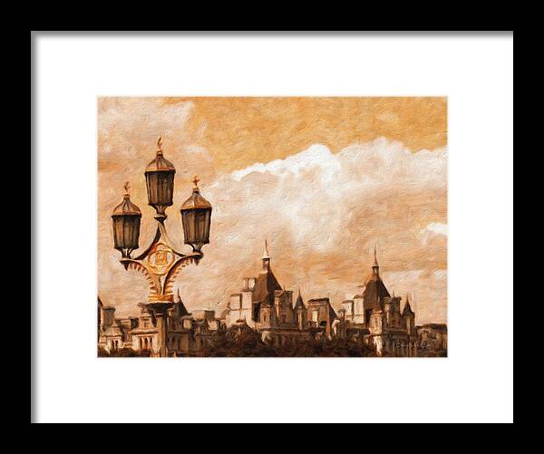 London Framed Print featuring the photograph London Vista by Diane Lindon Coy