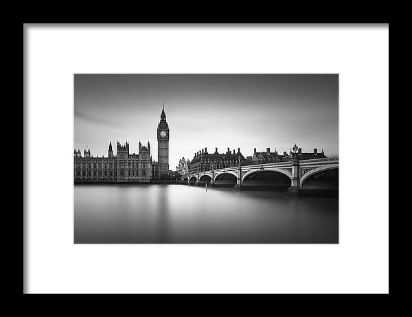 House Of Parliament Framed Print featuring the photograph London, Westminster Bridge by Ivo Kerssemakers