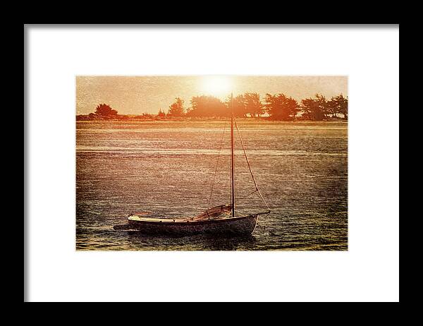 One Framed Print featuring the photograph Lone Boat by Garry Gay
