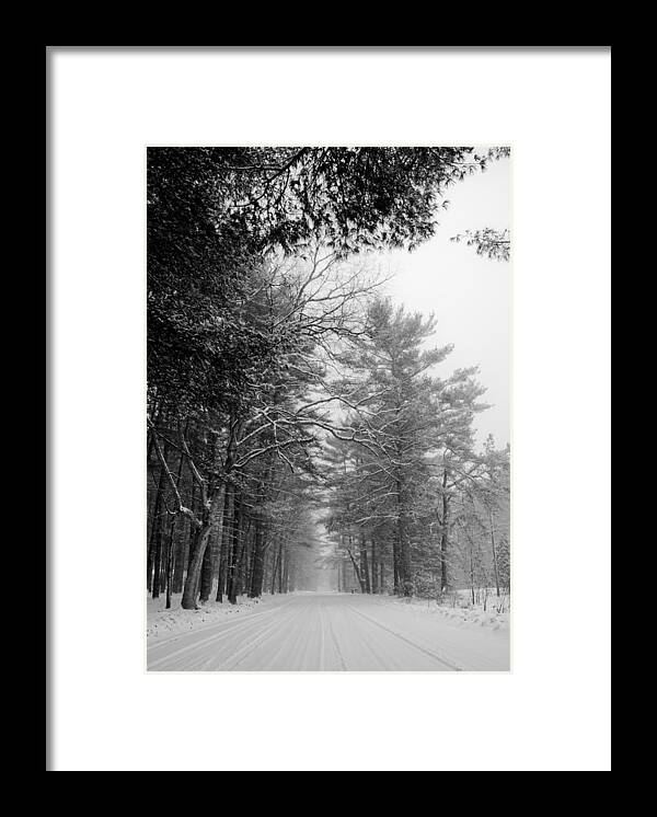 Road Framed Print featuring the photograph Lonely Road by Edward Myers