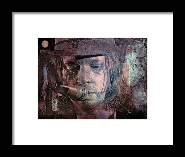 Beck Framed Print featuring the mixed media Lonesome Tears by Mal Bray