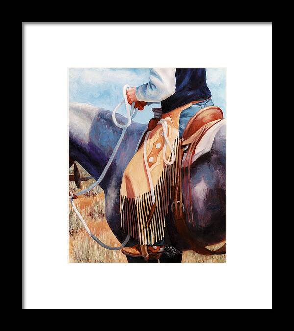 Little Cowboys of Ruby Valley western art cowboy painting Throw Pillow by  Kim Corpany - Fine Art America