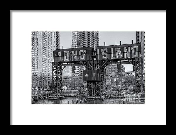 Clarence Holmes Framed Print featuring the photograph Long Island Railroad Gantry Cranes III by Clarence Holmes