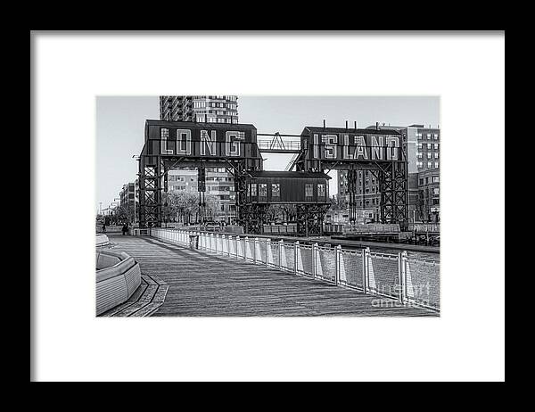 Clarence Holmes Framed Print featuring the photograph Long Island Railroad Gantry Cranes IV by Clarence Holmes