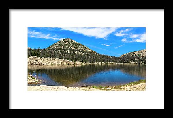 Utah Framed Print featuring the photograph Long Lake by K Bradley Washburn