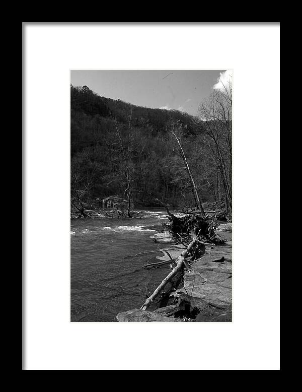  Framed Print featuring the photograph Long-pool-log-jam by Curtis J Neeley Jr