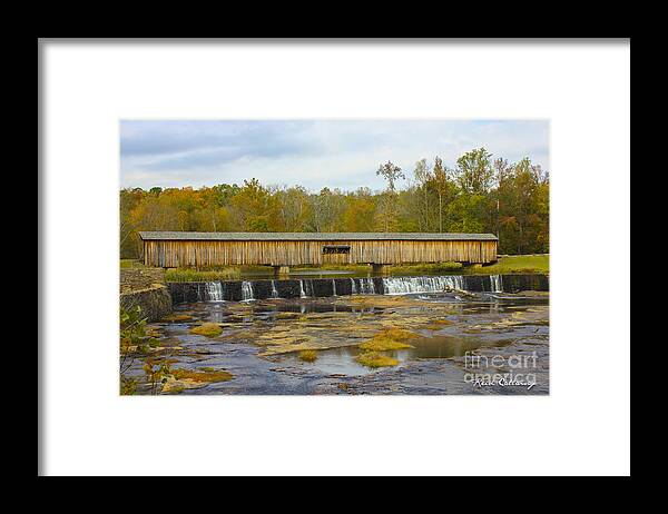 Reid Callaway Longevity Framed Print featuring the photograph Longevity Watson Mill Covered Bridge by Reid Callaway