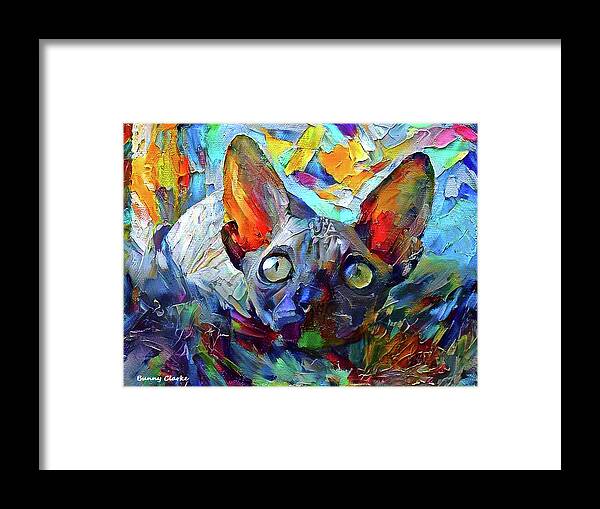 Animals Framed Print featuring the digital art Longing by Bunny Clarke