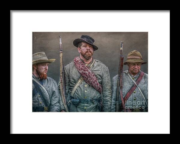 Longstreet's Boys Framed Print featuring the digital art Longstreet's Boys by Randy Steele
