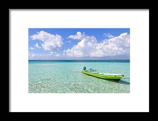 Belize Framed Print featuring the photograph Look at This Beautiful Blue Water by Joel Thai