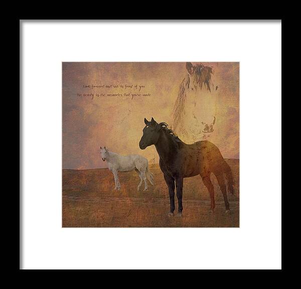 Horses Framed Print featuring the photograph Look Forward by Amanda Smith
