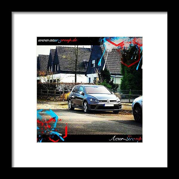 Shop Framed Print featuring the photograph Look What We Found Nearby! New Golf 7 by Azur Group
