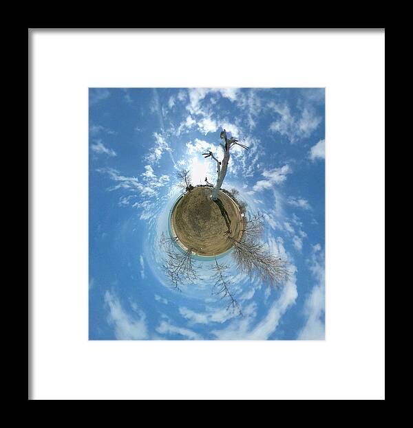 Sky Framed Print featuring the photograph Looking Down by Britten Adams