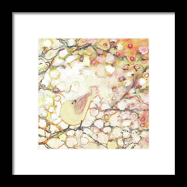 Bird Framed Print featuring the painting Looking for Love by Jennifer Lommers