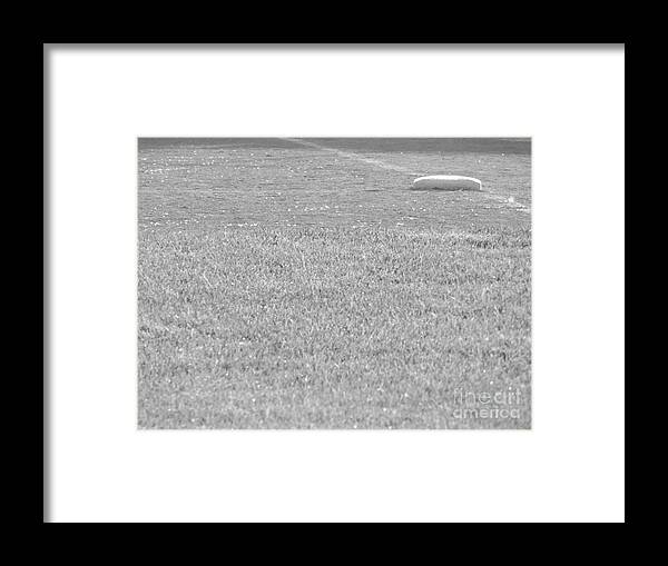 Baseball Framed Print featuring the photograph Looking in to Third Base by Erick Schmidt