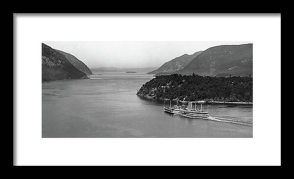 Hudson Valley Framed Print featuring the photograph Looking North Through the Hudson Highlands, 1907. by The Hudson Valley