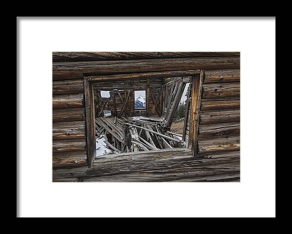 Ghost Town Framed Print featuring the photograph Looking Through Time by Denise Bush
