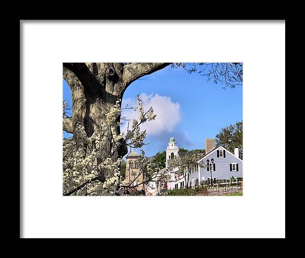 Spring Framed Print featuring the photograph Looking Towards Town Square by Janice Drew
