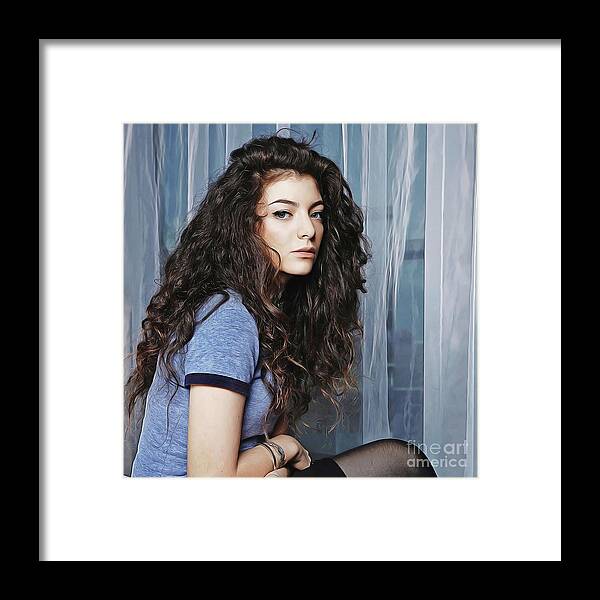 Lorde Framed Print featuring the painting Lorde by Twinkle Mehta