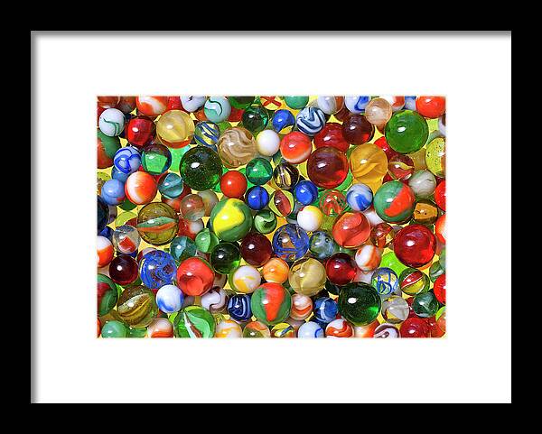Jigsaw Puzzle Framed Print featuring the photograph Lose Your Marbles by Carole Gordon