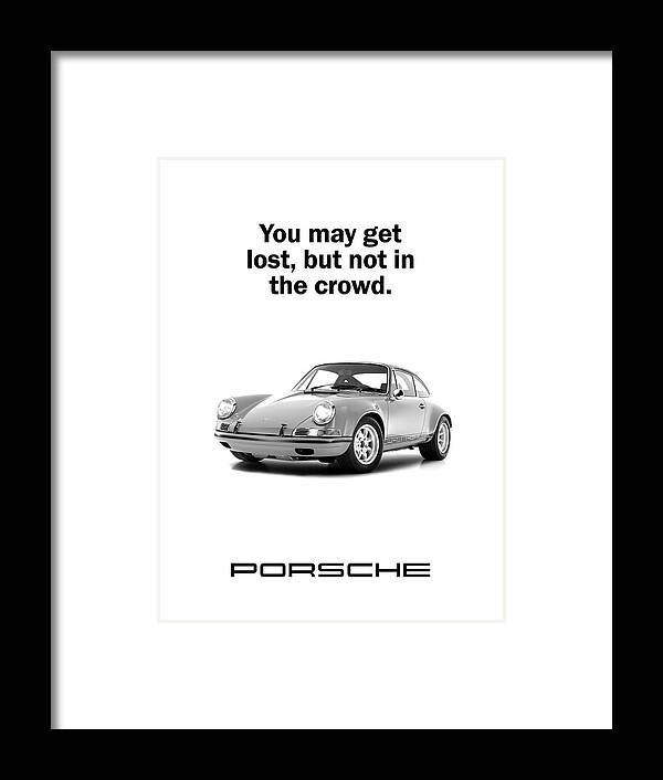 Porsche Framed Print featuring the photograph Lost In A Porsche by Mark Rogan