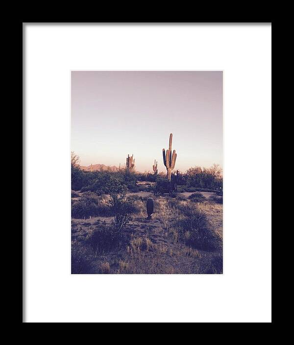 Scottsdale Framed Print featuring the photograph Lost in the Desert by Michael Albright