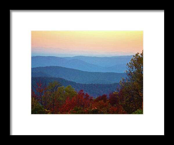 Blueridge Mountains Framed Print featuring the photograph Lost On The Blueridge by M Three Photos
