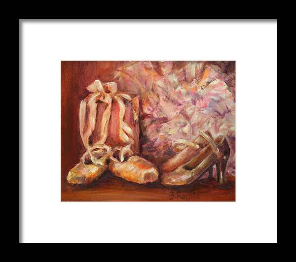Dancing Shoes Framed Print featuring the painting Lost Without My Shoes by B Rossitto