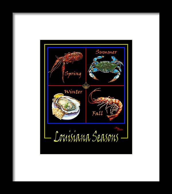 Louisiana Seasons Framed Print featuring the painting Louisiana Seasons by Dianne Parks