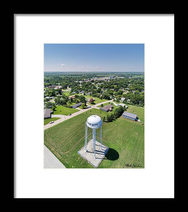 Loup City Framed Print featuring the photograph Loup City, Nebraska by Mark Dahmke