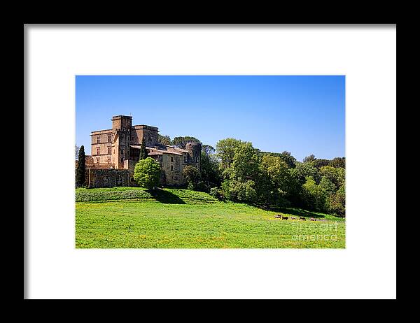 Lourmarin Framed Print featuring the photograph Lourmarin Castle by Olivier Le Queinec
