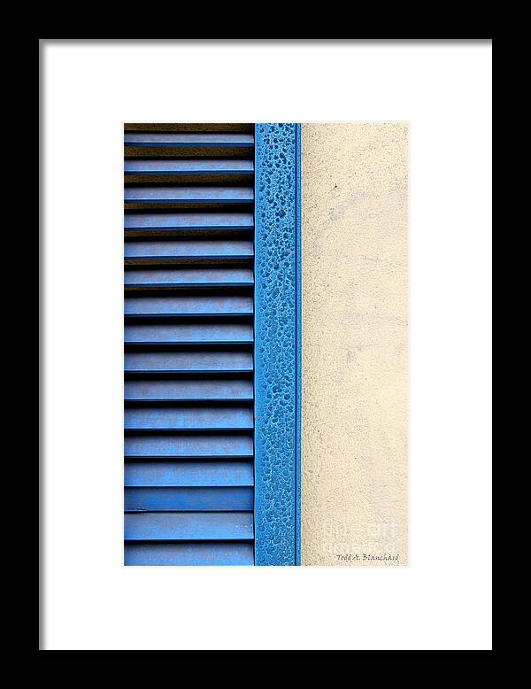 Abstract Framed Print featuring the photograph Louvered by Todd Blanchard