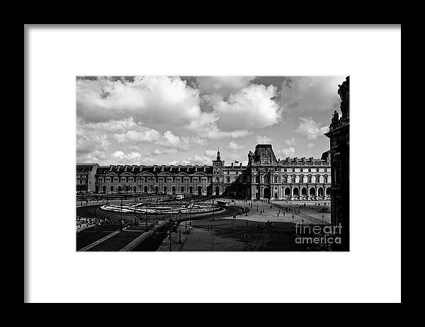 Paris Framed Print featuring the photograph Louvre Museum by M G Whittingham