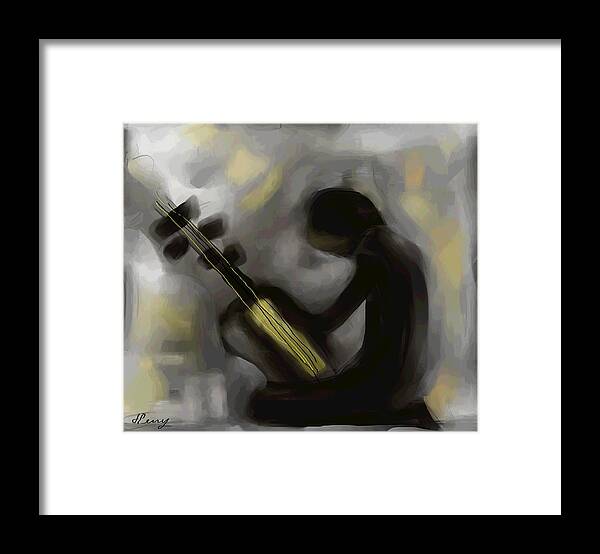 Abstract Art Prints Framed Print featuring the digital art Love Affair by D Perry