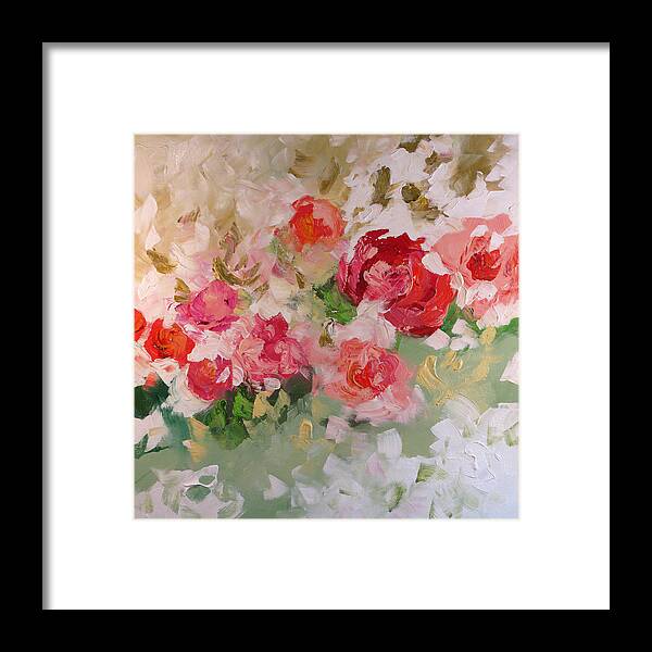 Art Framed Print featuring the painting Love Always by Linda Monfort