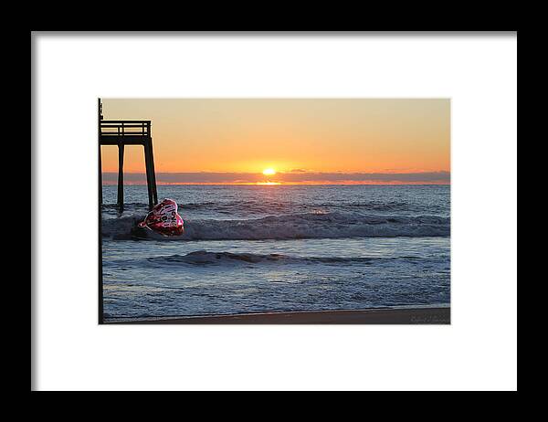 Balloons Framed Print featuring the photograph Love At Sunrise by Robert Banach
