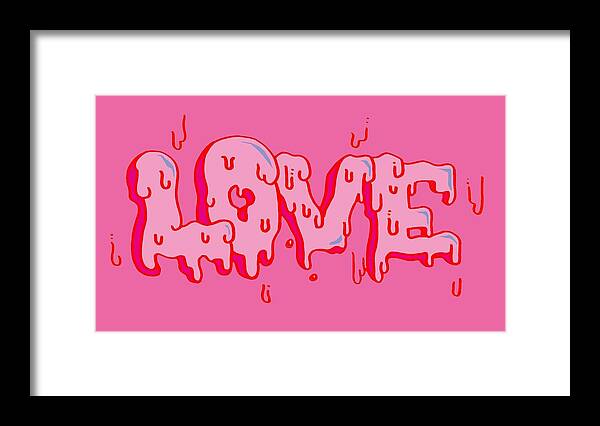 Love Framed Print featuring the digital art Love by East village mountain