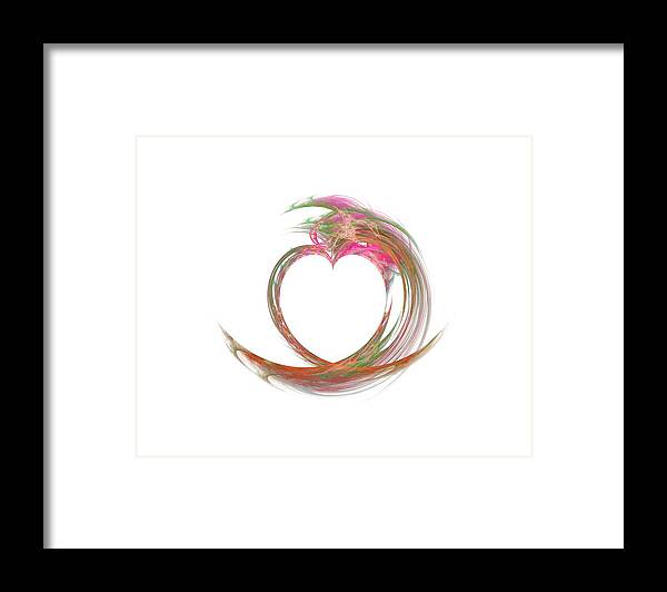 Love Framed Print featuring the digital art Love is in the Air by Ilia -