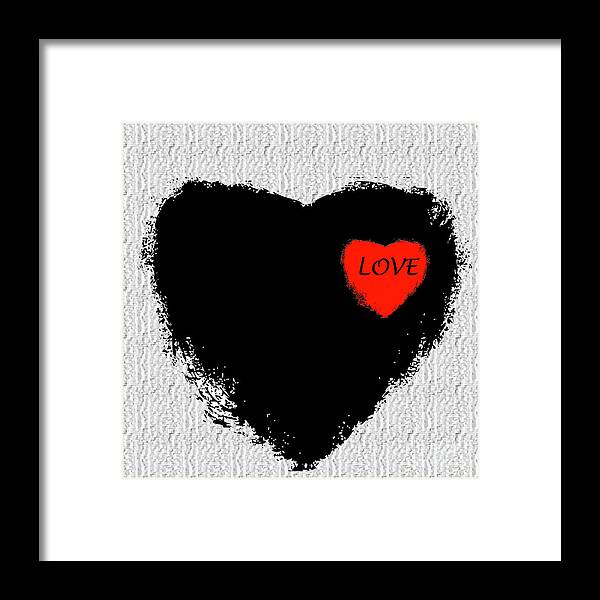 Love Framed Print featuring the digital art Love by Kelly Holm