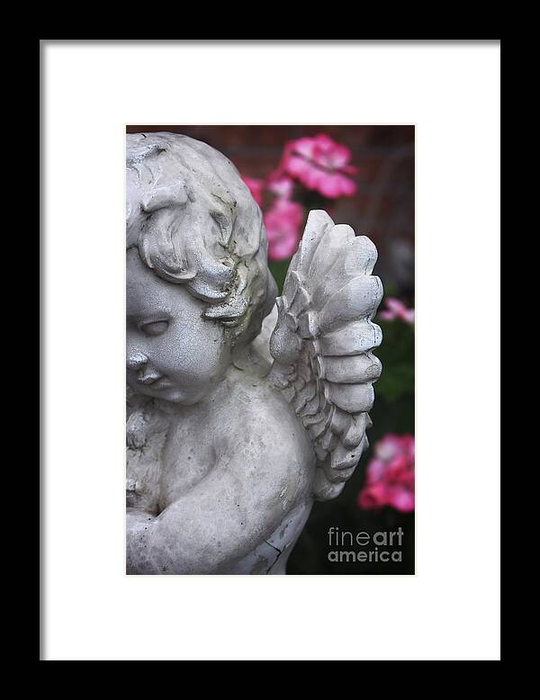 Angel Framed Print featuring the photograph Love Never Walks Alone - Angel Art by Ella Kaye Dickey