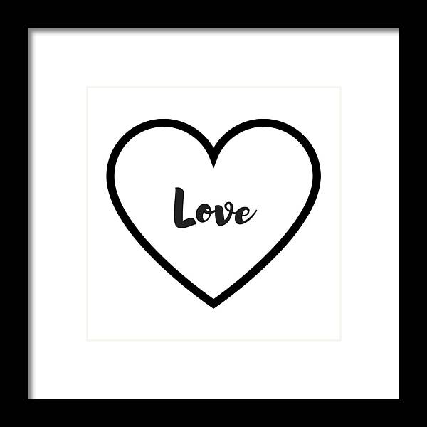 Love Framed Print featuring the digital art Love by Rosemary Nagorner