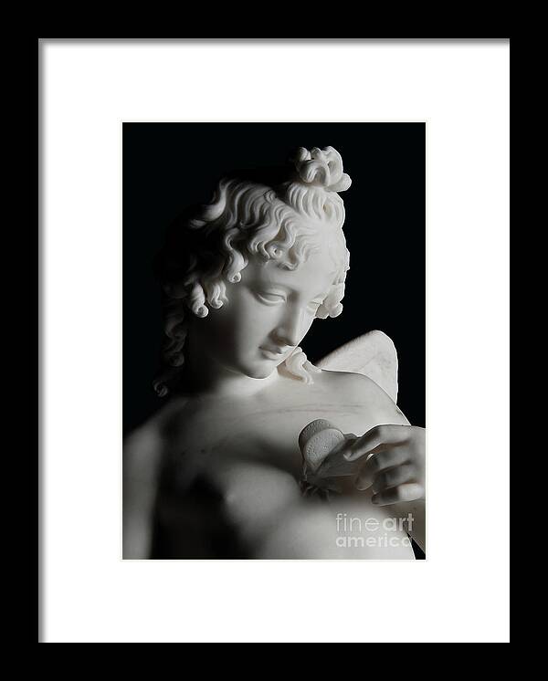 Heart Framed Print featuring the sculpture Love Tormenting the Soul by John Gibson