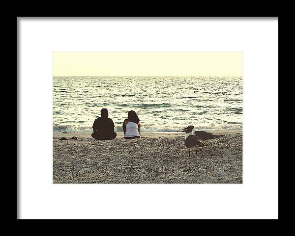  Framed Print featuring the photograph Lovebirds by Peggy Urban