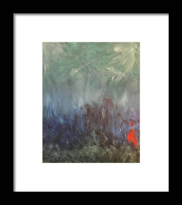 Acrylic Framed Print featuring the painting Lovesick by Laura Jaffe