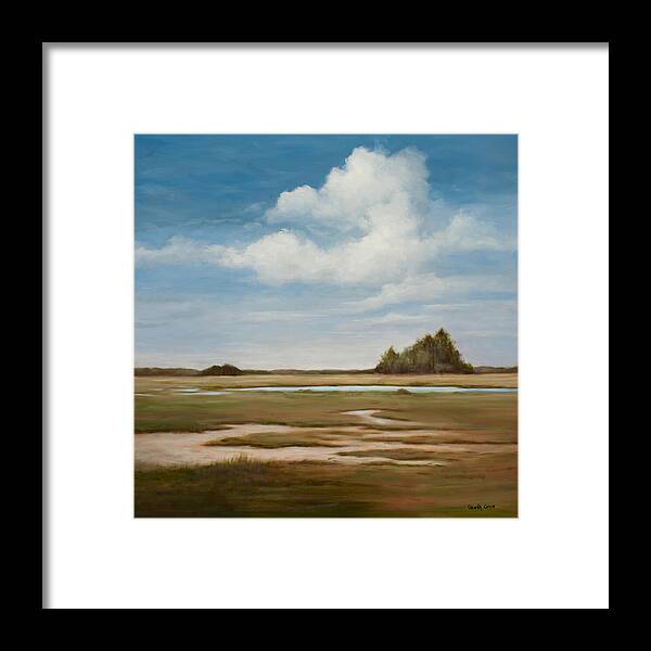 Low Tide Framed Print featuring the painting Low Tide by Glenda Cason