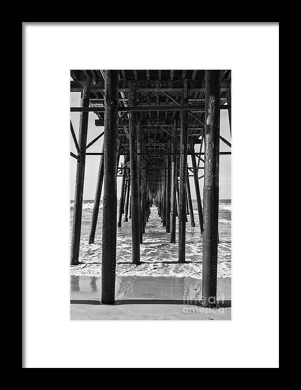 Pier Framed Print featuring the photograph Low Tide in Oceanside by Ana V Ramirez