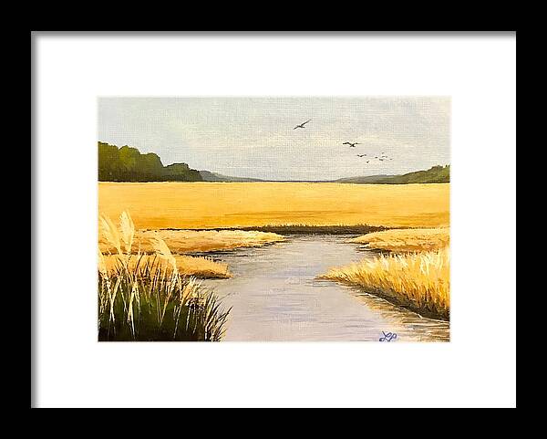 South Carolina Framed Print featuring the painting Lowcountry by Laura Parrish