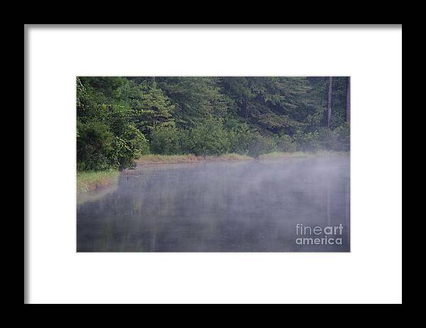 Fog Framed Print featuring the photograph Lowcountry Morning Lake Fog by Dale Powell