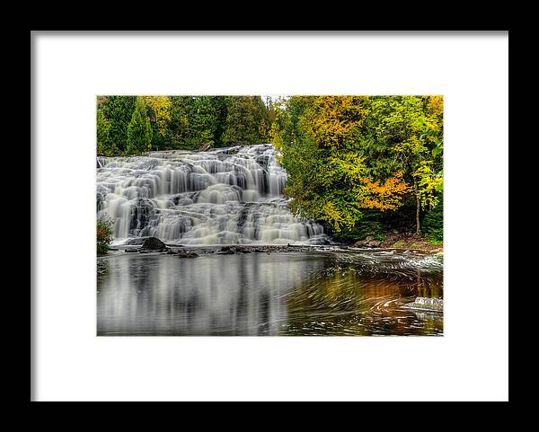 Water Falls Framed Print featuring the photograph Lower Bond Falls by John Roach